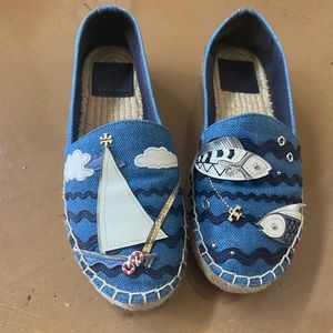 Tory Burch espadrilles.